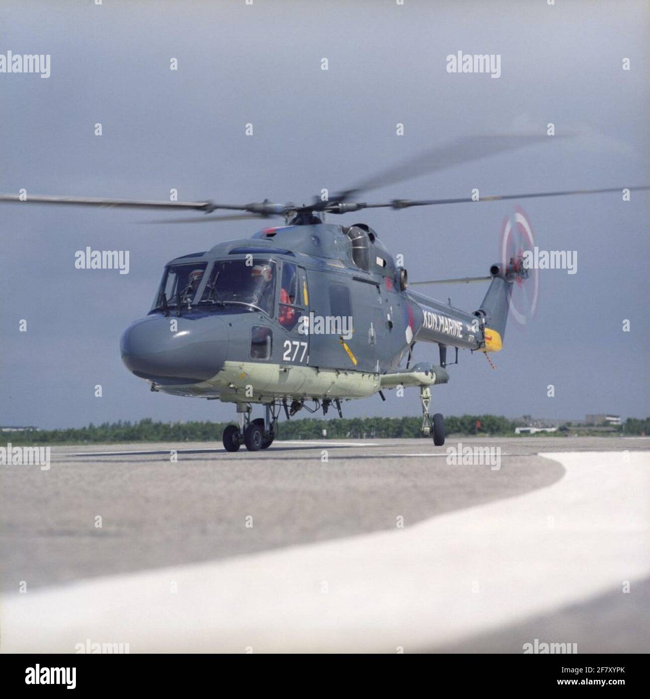 Westland Lynx SH-14C submarine control helicopter, registration number 277 (1980) at MVK Valkenburg, 1990 Stock Photo