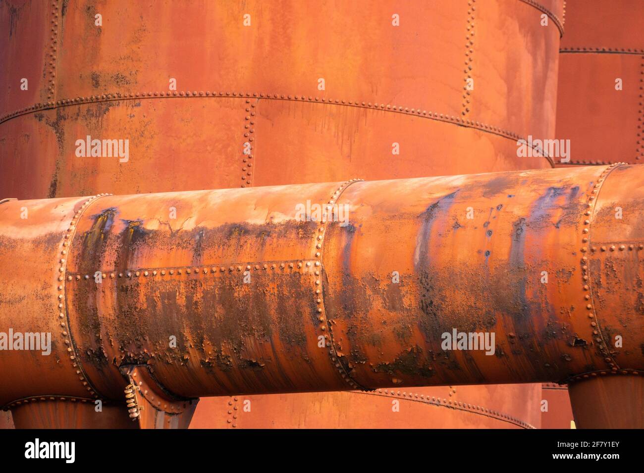 Detail of Industrial Texture in Birmingham, Alabama Stock Photo