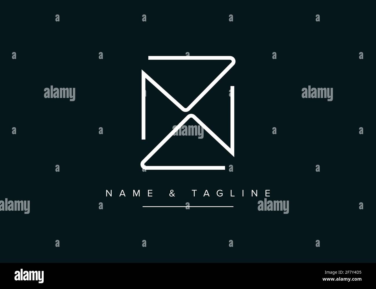 Z n letter Stock Vector Images - Alamy