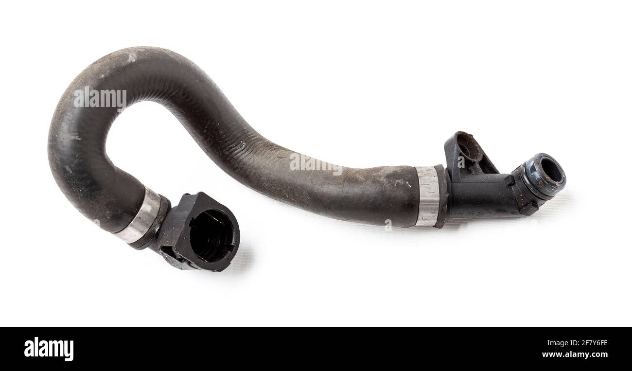 Rubber and plastic pipe for gas or liquid covered with braided heat