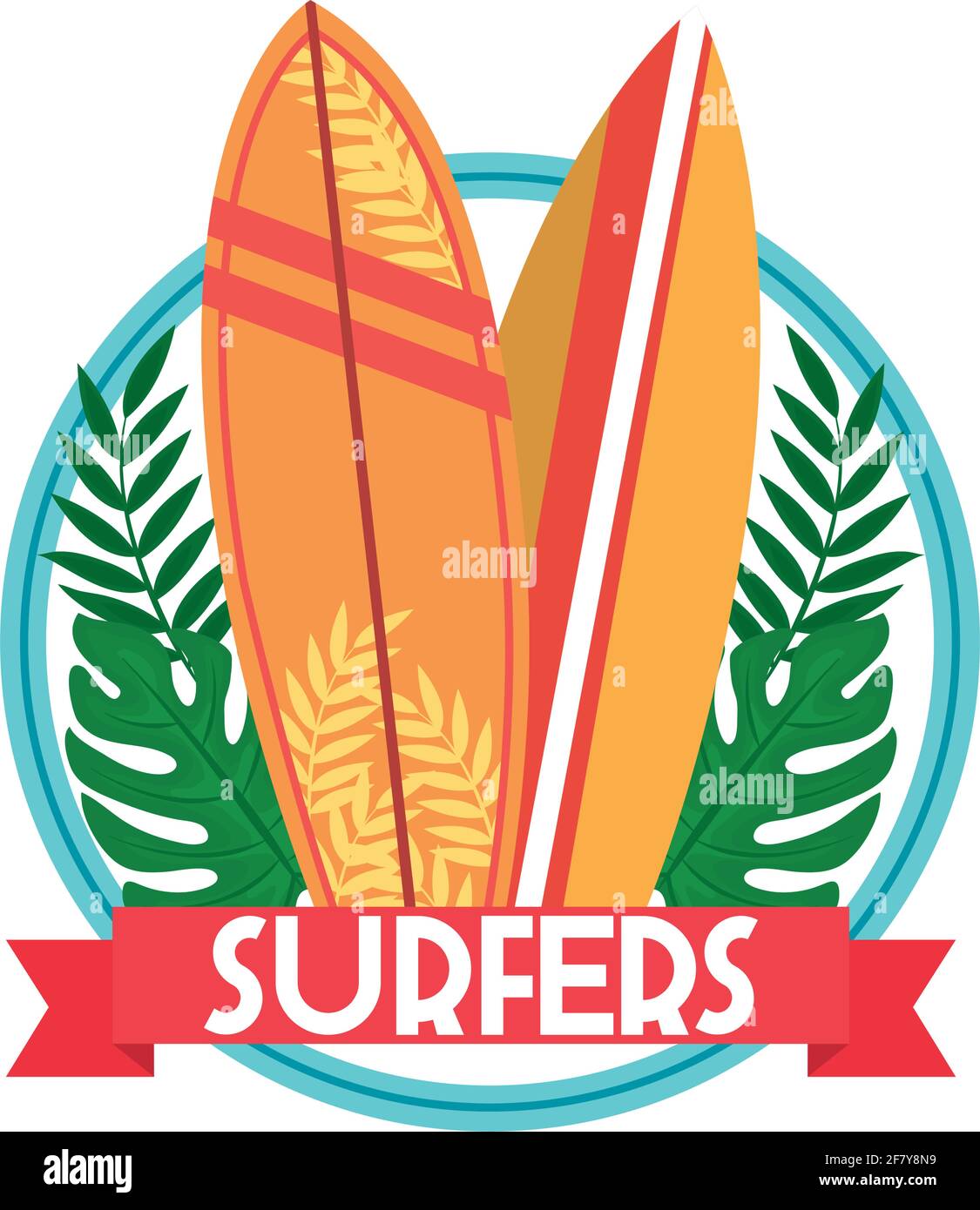 Paradise surfers Stock Vector Images - Alamy