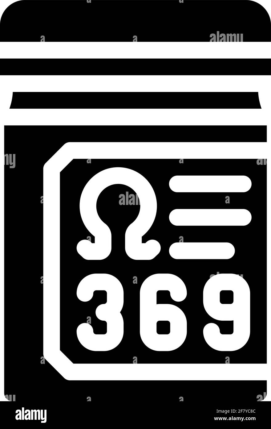 essential fatty acids, omega 369 glyph icon vector illustration Stock ...