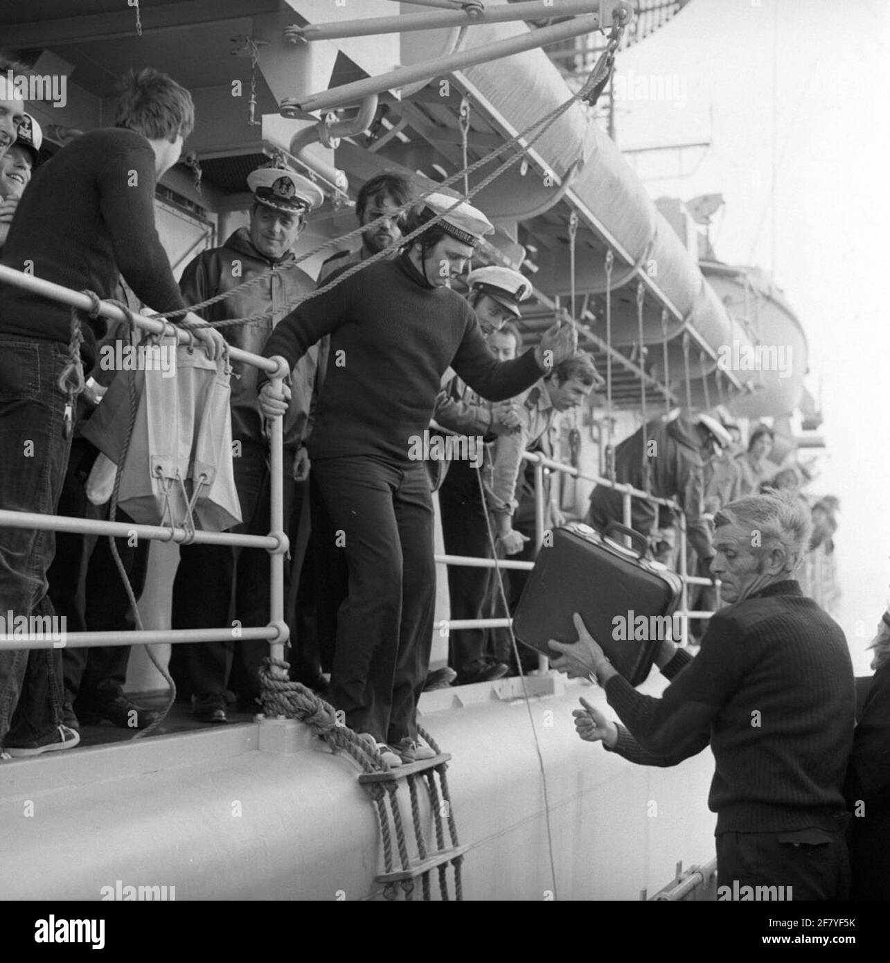 German draggers aboard Hr.Ms. From Speyk Stock Photo Alamy