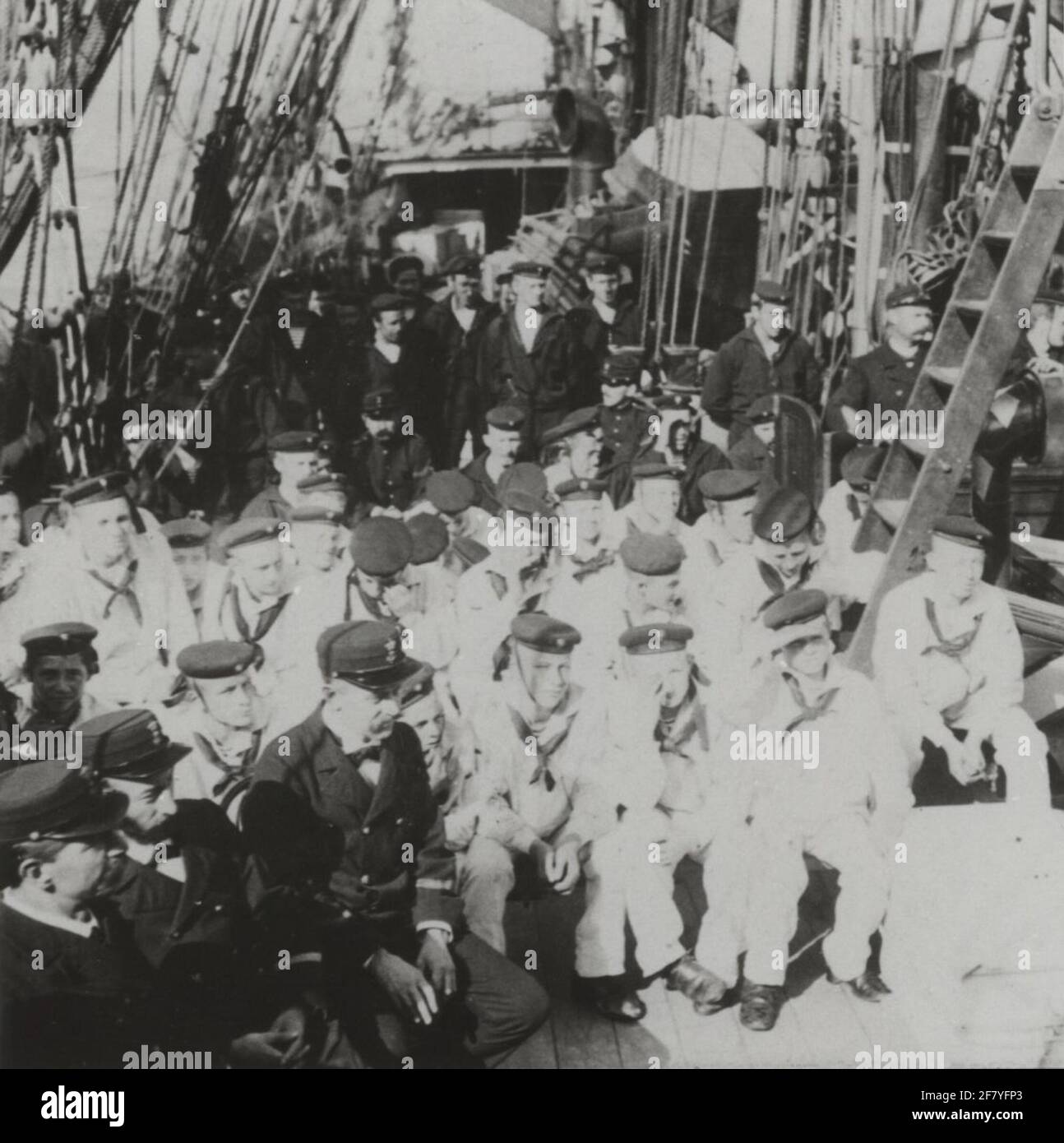 Instruction ship sailing korvet zr.ms. Nautilus (1886-1926 Stock Photo ...