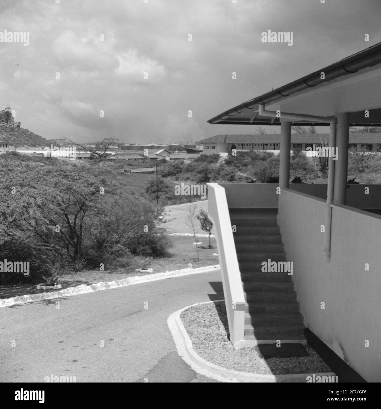 Marinebasis Parera in Willemstad, Curaçao at the end of 1955 Stock