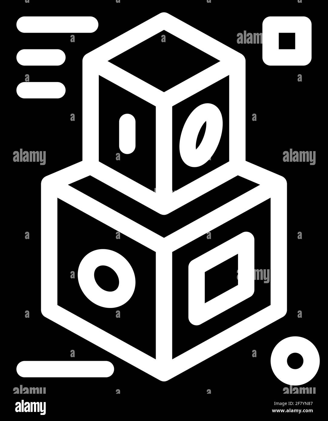3d shapes glyph icon vector illustration black Stock Vector Image & Art ...
