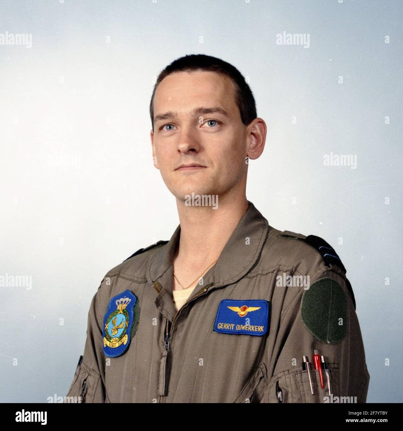 Captain kite G. Ouwerkerk.298 Squadron. Stock Photo