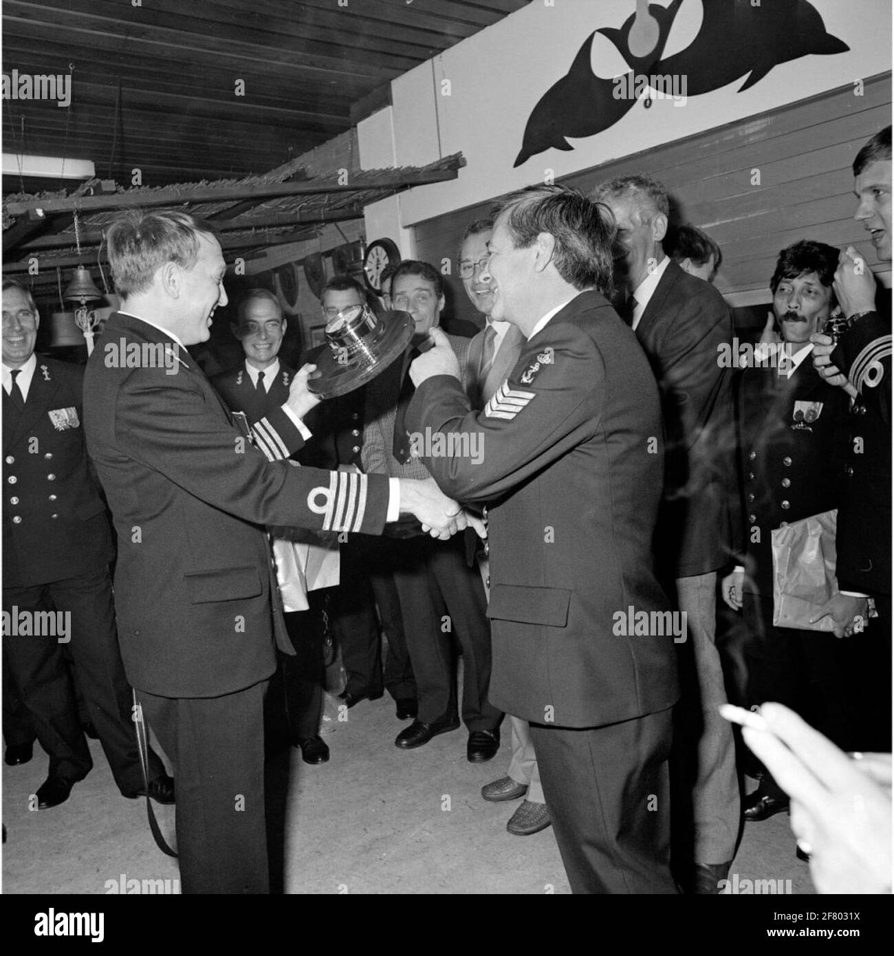 Farewell reception by Captain ter Zee (KTZ) B.G.A. Fanoy, ex-commander ...