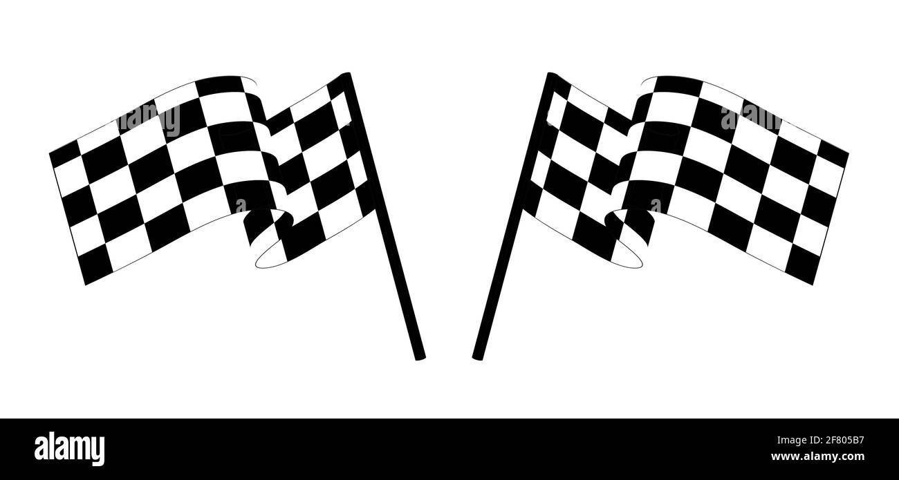 Racing Checkered Flags. Vector Illustration Stock Vector Image & Art