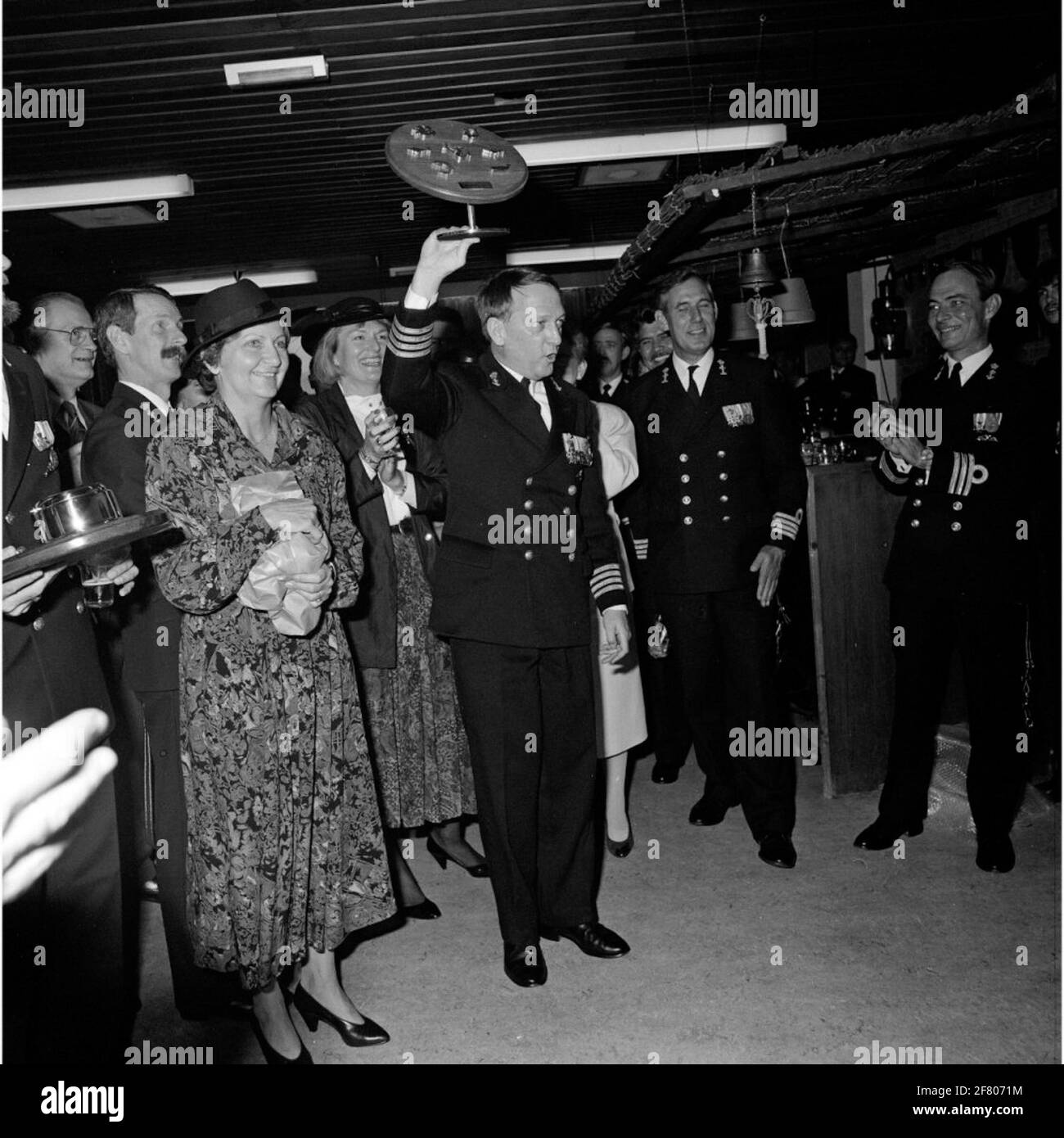 Farewell reception by Captain ter Zee (KTZ) B.G.A. Fanoy, ex-commander ...