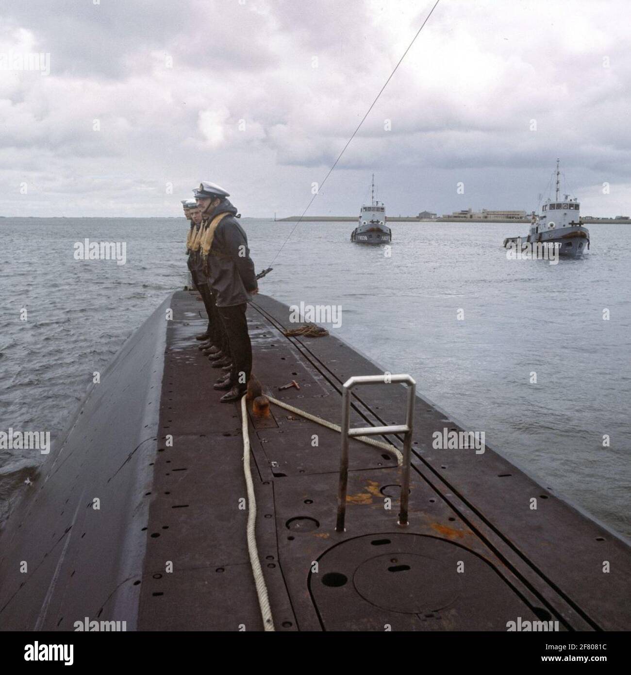 Arrival of the submarine Hr.Ms. Tuna (19661991) in Den Helder Stock