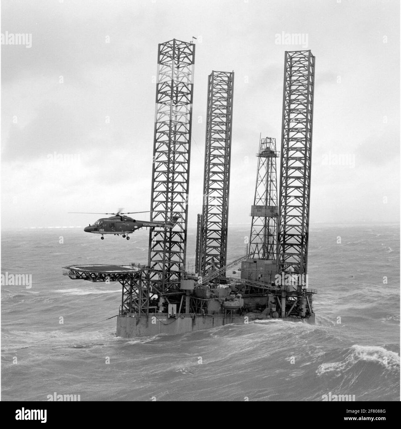 Gilbert Rowe Rig Expansment and rescue service (OSRD). A Westland Lynx Airplane Squadron ...