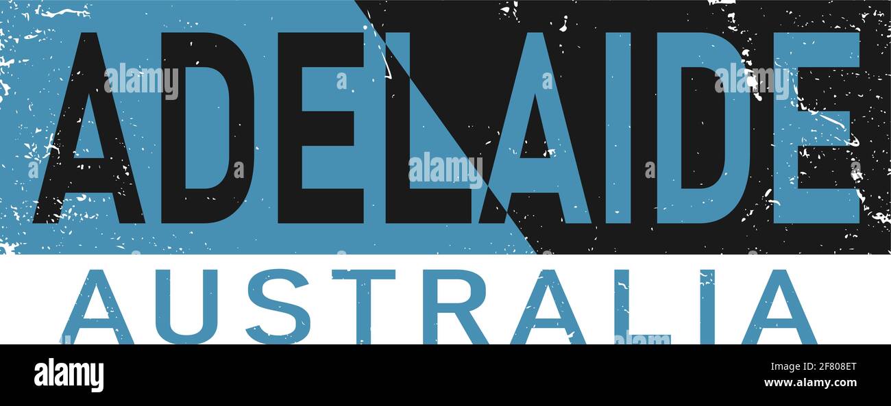 Adelaide. Colorful typography text banner. Vector the word adelaide