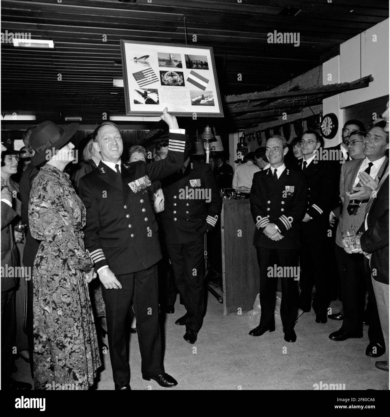 Farewell reception by Captain ter Zee (KTZ) B.G.A. Fanoy, ex-commander ...