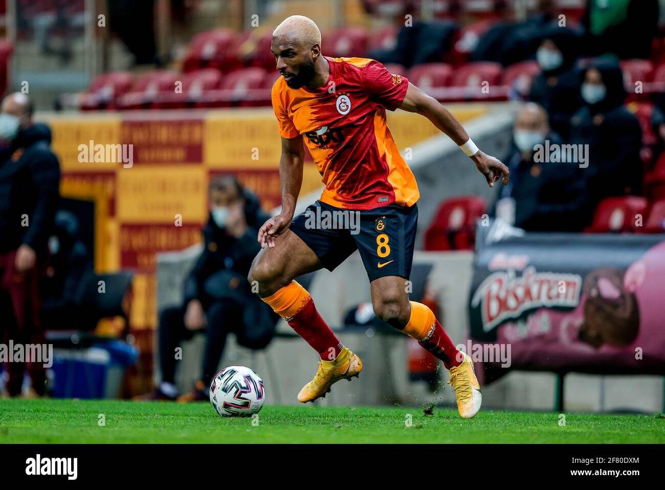 Istanbul Netherlands April 10 Ryan Babel Of Galatasaray During The Super Lig Match Between Galatasaray Sk And Fatih Karagumruk At Stadion Turk Tel Stock Photo Alamy