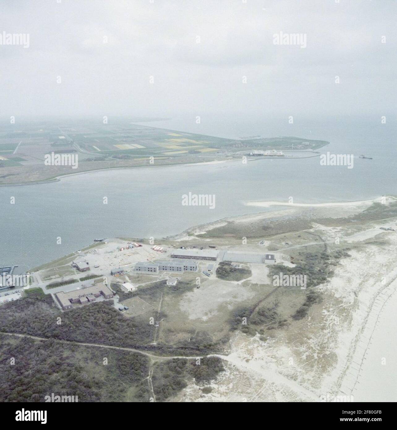 Aerial recording of the Joost Dourleink Barracks (Marines Corps) on