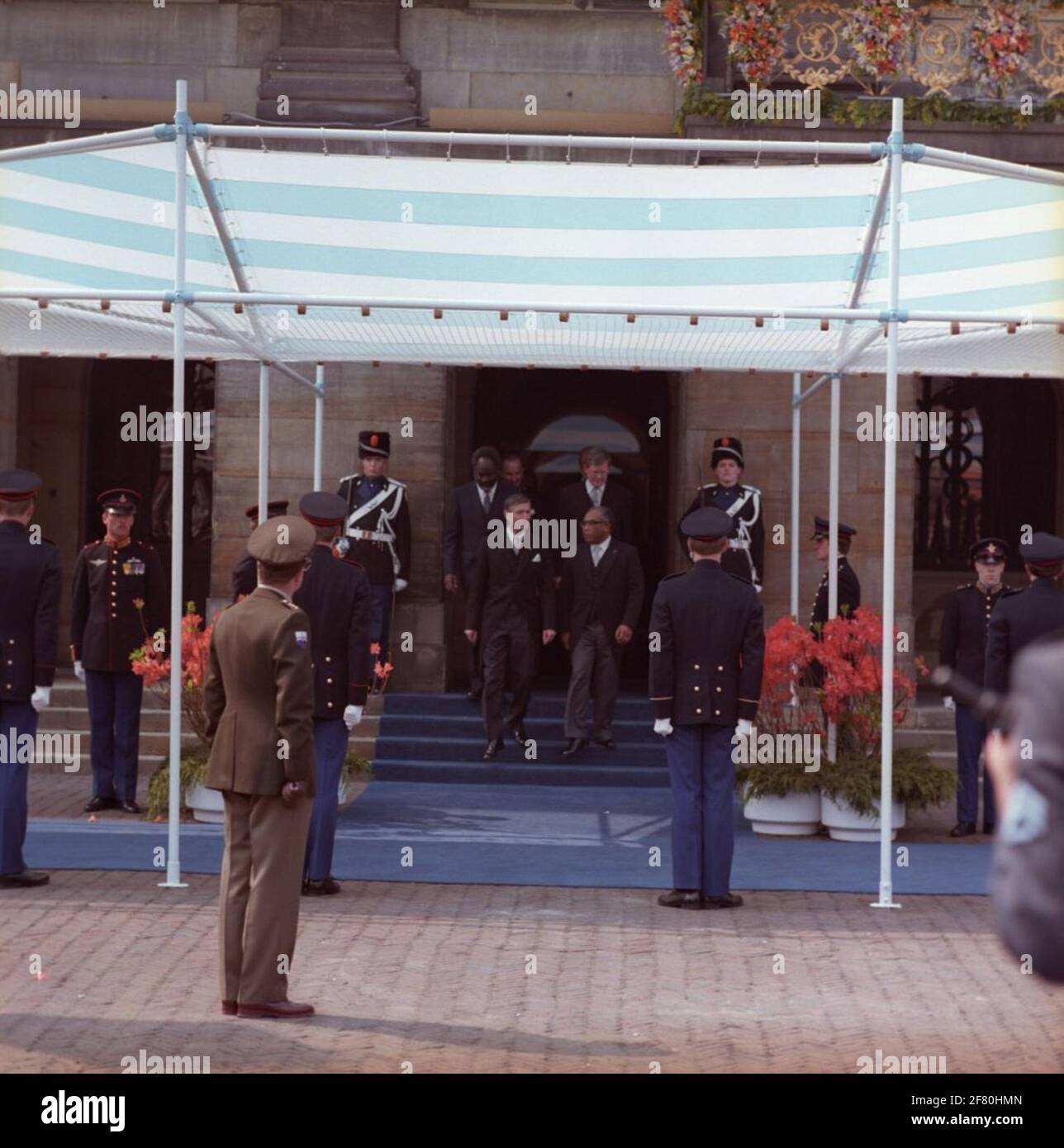 Prime Minister of Agt and other ministers leave the Royal Palace on the ...