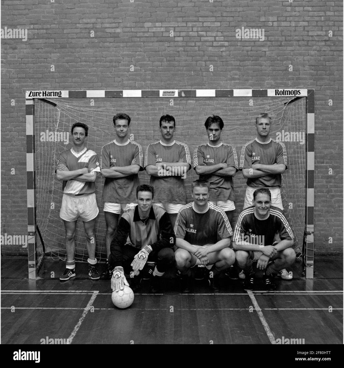 Group photo of a indoor soccer team during the indoor football