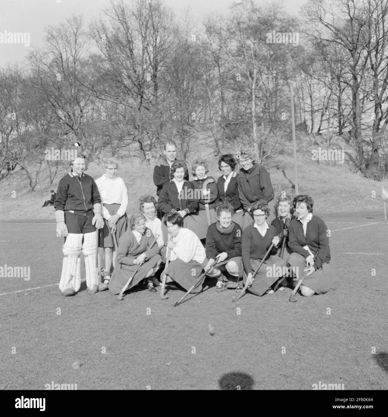 Marine hockey championships in Hilversum. Group photo female