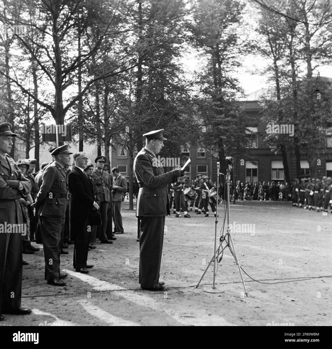 Commemorating Public participation in commemoration ceremonies Black and White Stock ...