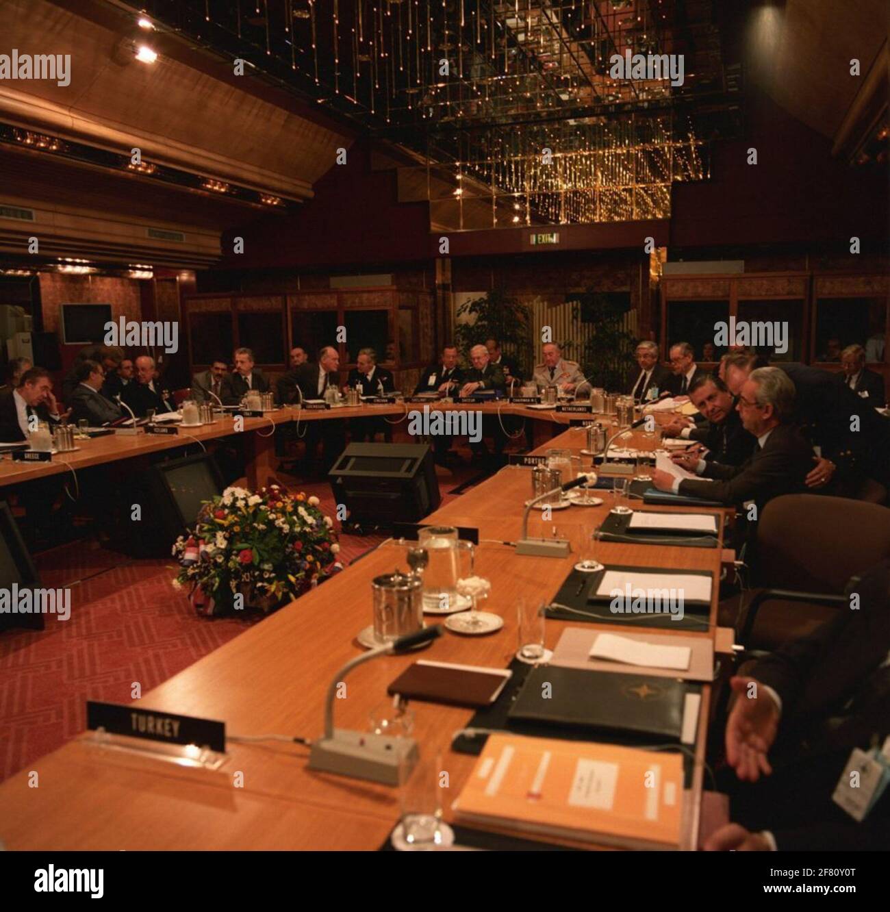 Meeting of the Nuclear Planning Group (NPG) of NATO in the Kurhaus in