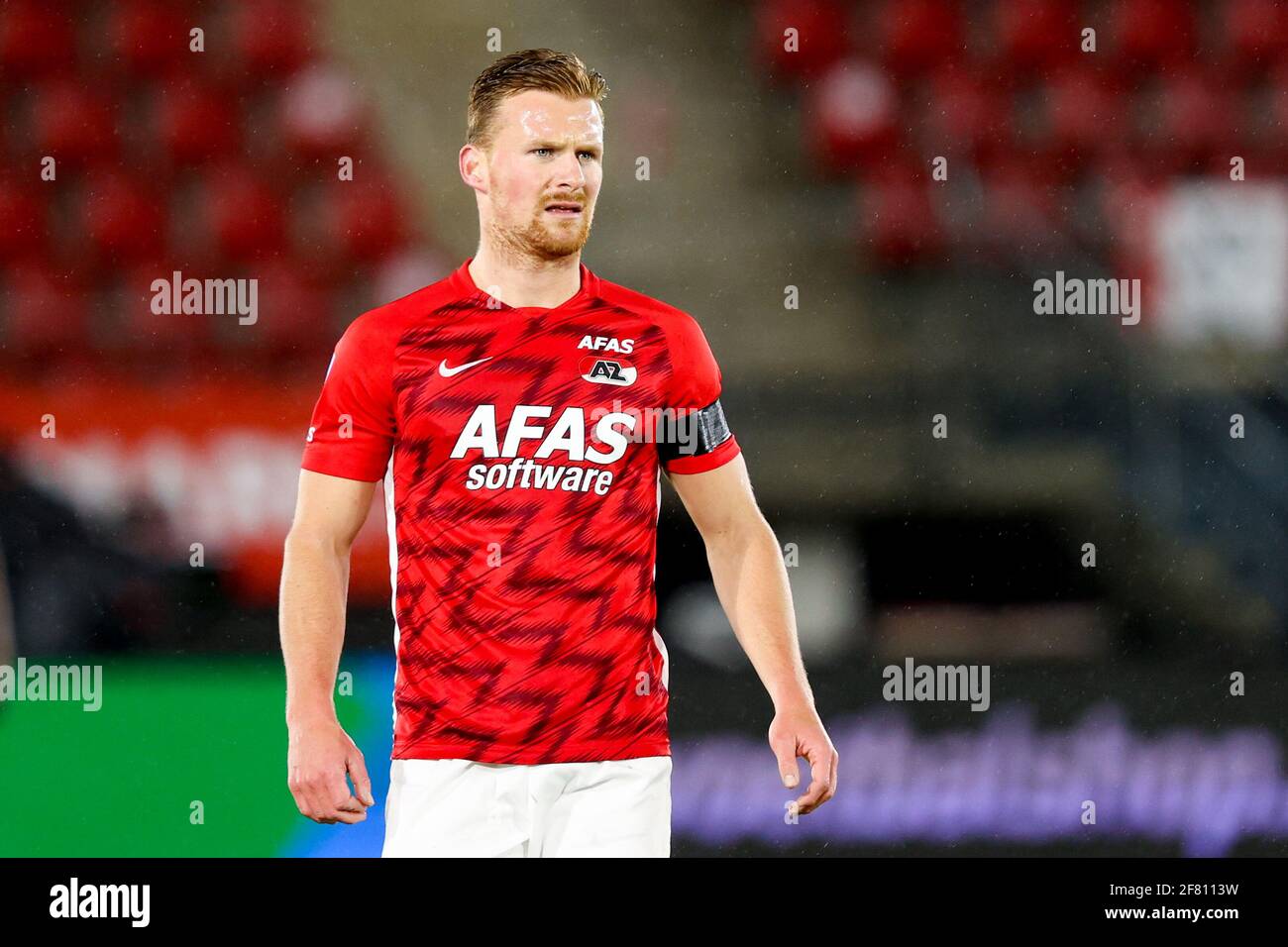 ALKMAAR, NETHERLANDS - APRIL 10: Dani de Wit of AZ during the Dutch  Eredivisie match between AZ Alkmaar and Sparta Rotterdam at AFAS Stadion on  April 10, 2021 in Alkmaar, Netherlands (Photo