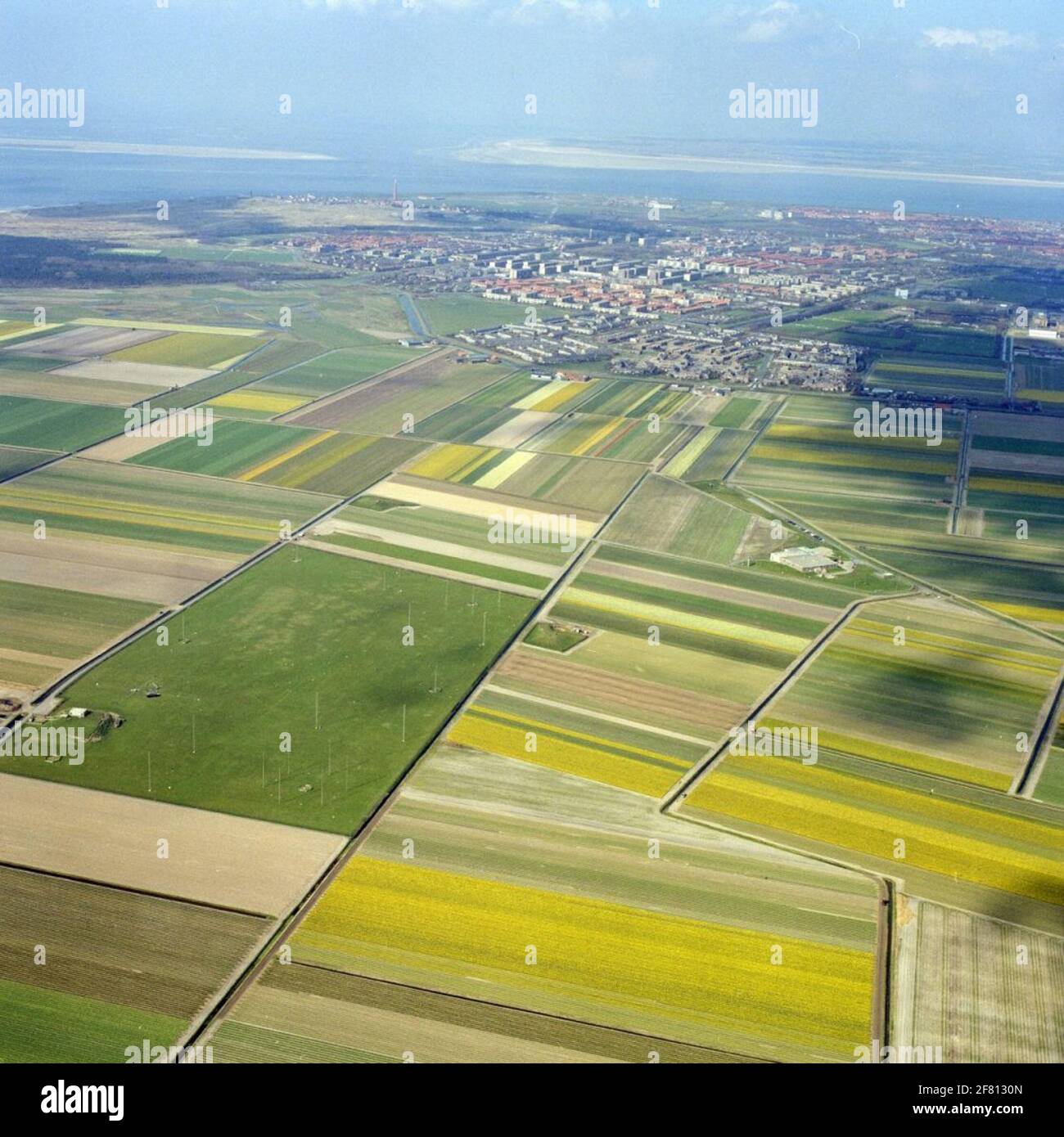 Aerial recording of Den Helder (March 1990 Stock Photo Alamy