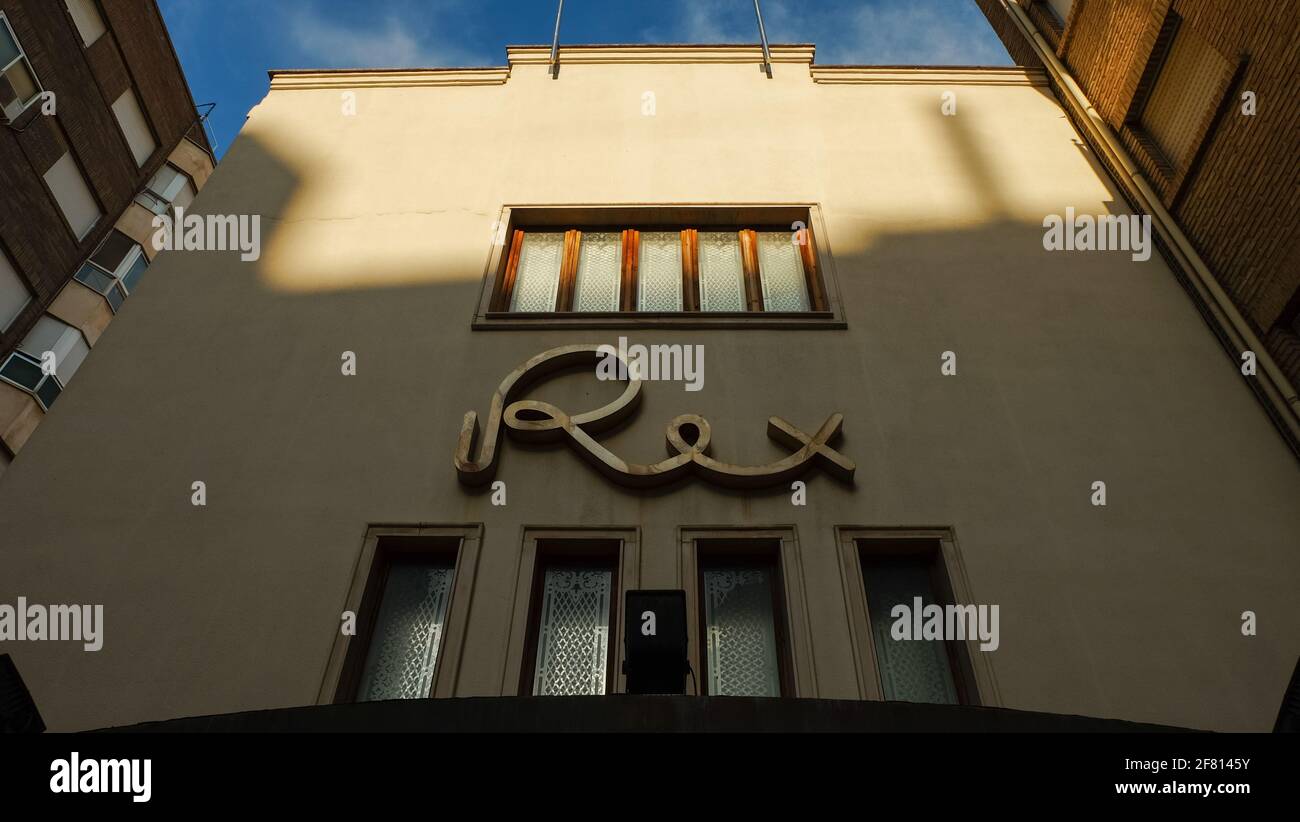 The Rex Cinema in Murcia, Spain Stock Photo