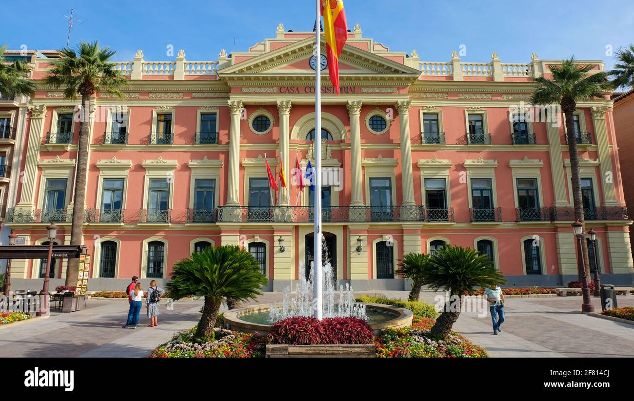 The City Hall of Murcia, Spain Stock Photo - Alamy