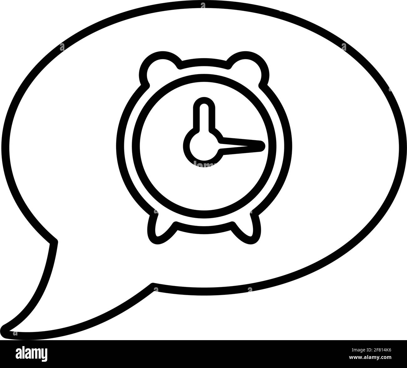 Message, clock, communication, time service icon Well organized and