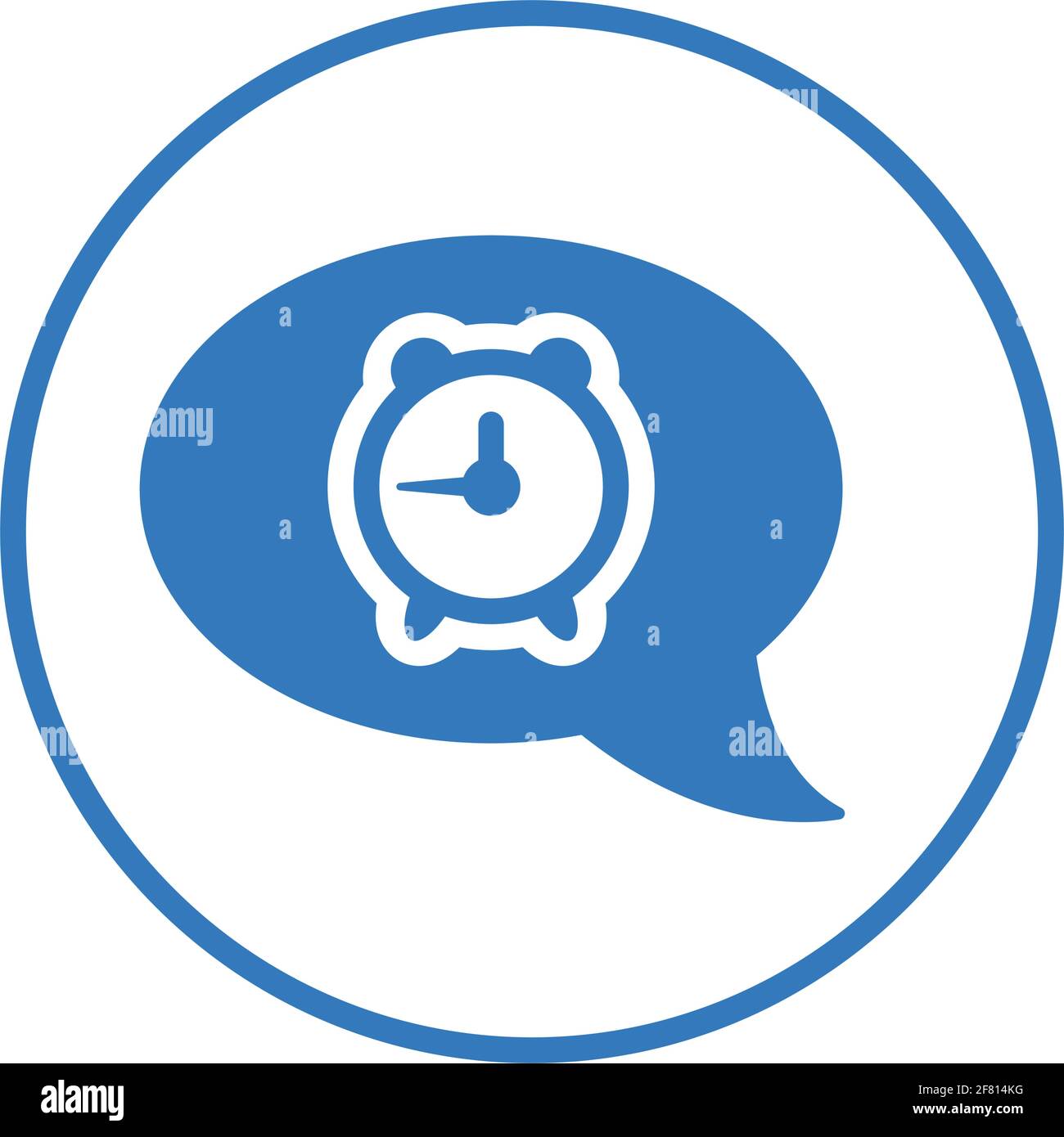 Message, clock, communication, time service icon Well organized and