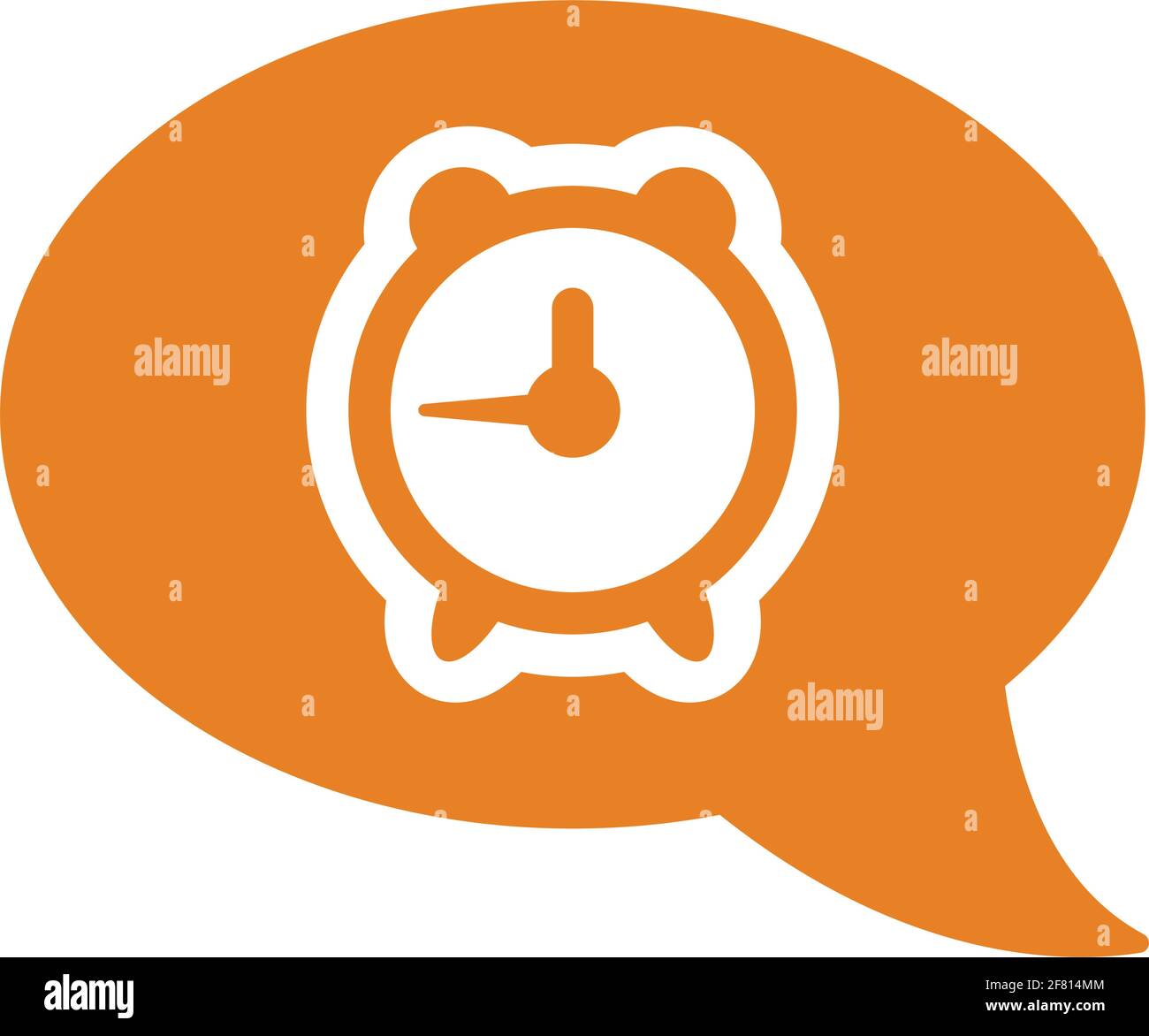 Message, clock, communication, time service icon Well organized and