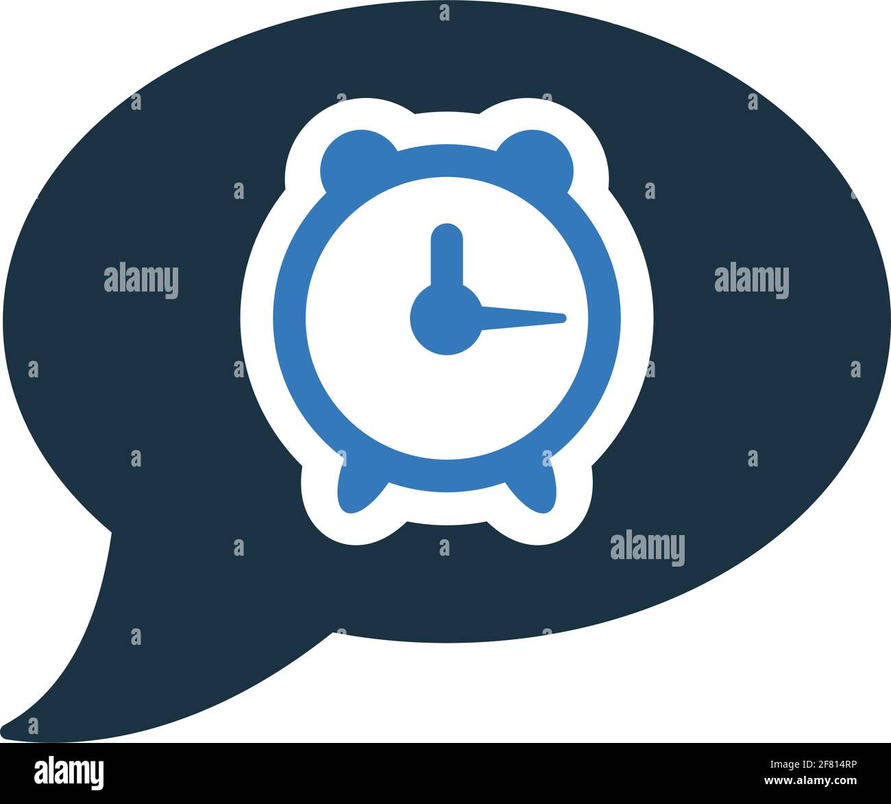 Message, clock, communication, time service icon Well organized and