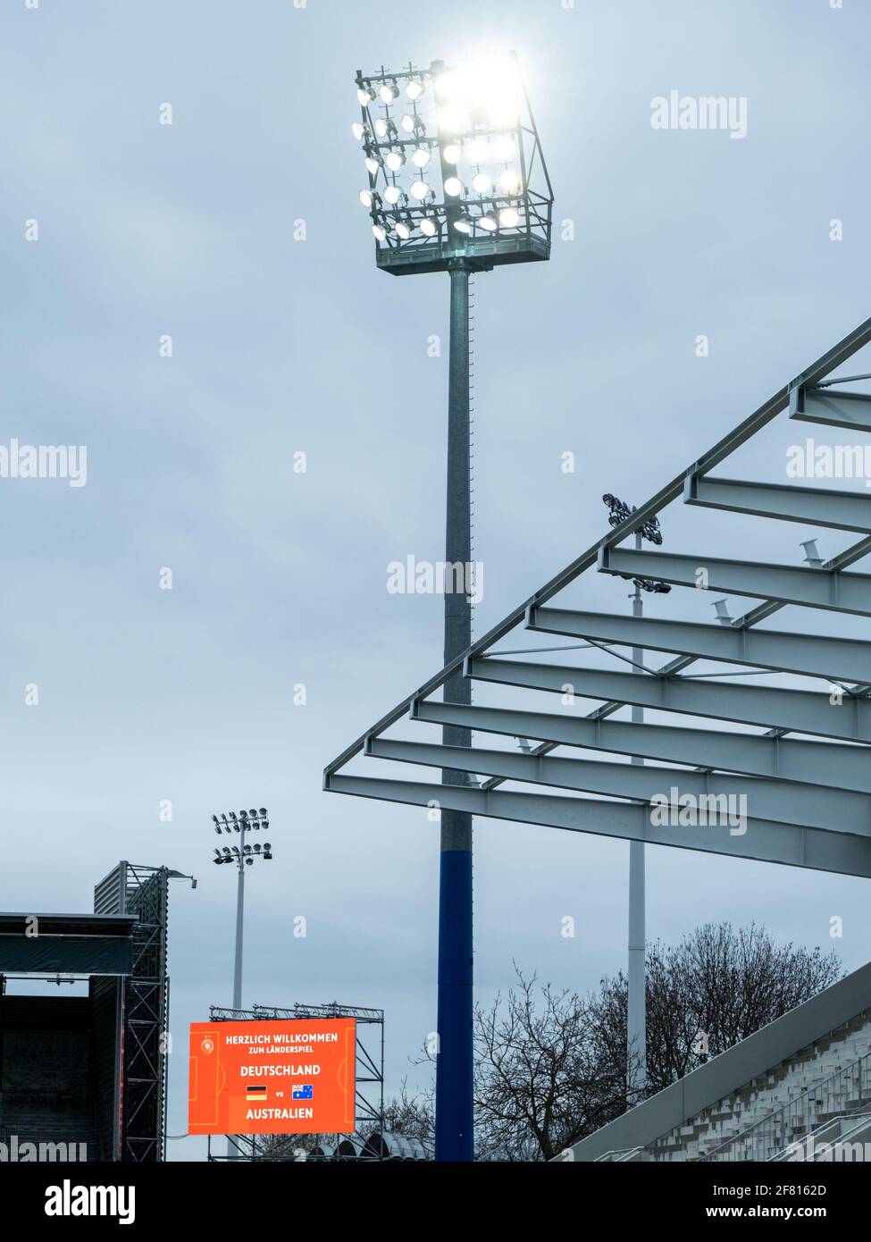 Wiesbaden, Germany . 10th Apr, 2021. Stadium details at the International Friendly match between Germany and Australia at the Brita-Arena in Wiesbaden Germany. Credit: SPP Sport Press Photo. /Alamy Live News Stock Photo