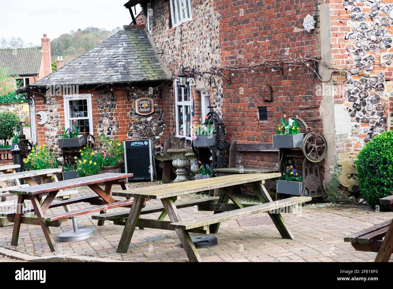 Exterior of the Adam and Eve pub in the city of Norwich Stock Photo Alamy