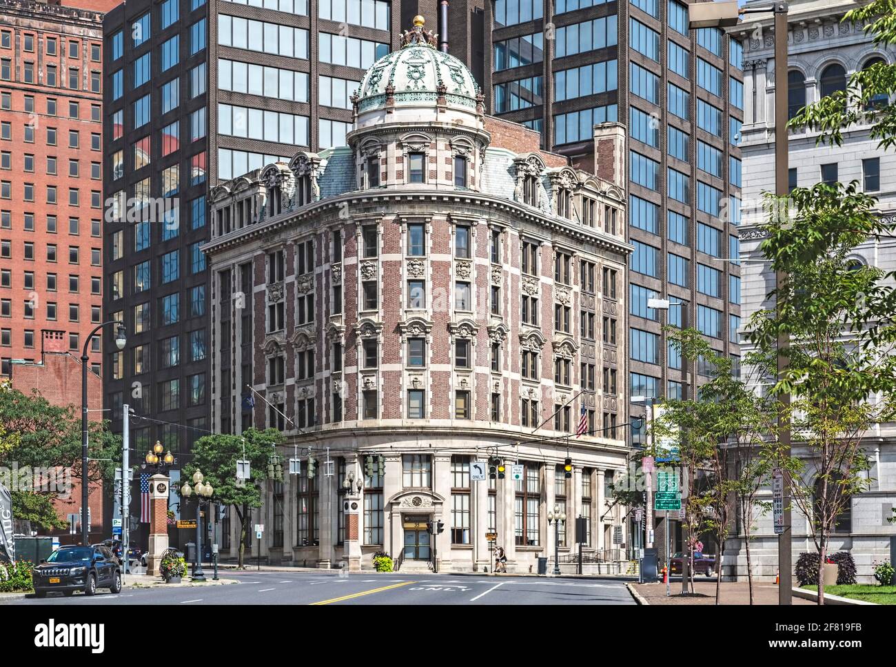 Albany Trust Company Building, part of the Downtown Albany Historic District, is at 35 State