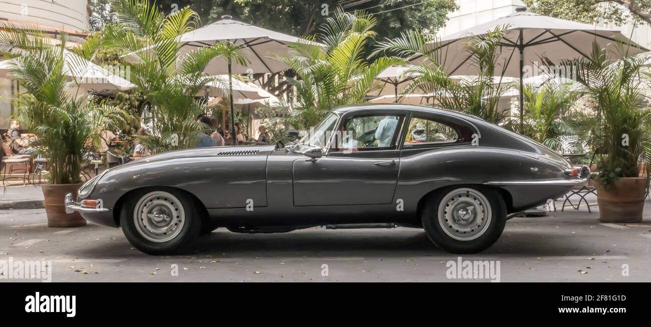 E-Type Jaguar Stock Photo
