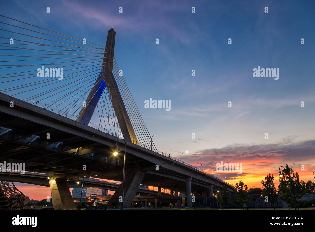 Zakim Bridge in Boston Massachusetts Stock Photo Alamy