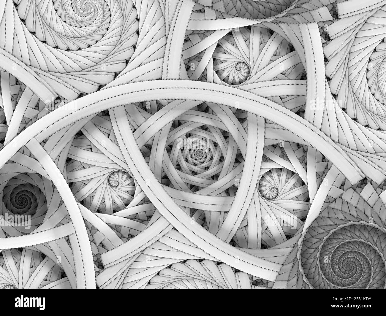 Fractal mandelbrot Black and White Stock Photos & Images - Alamy