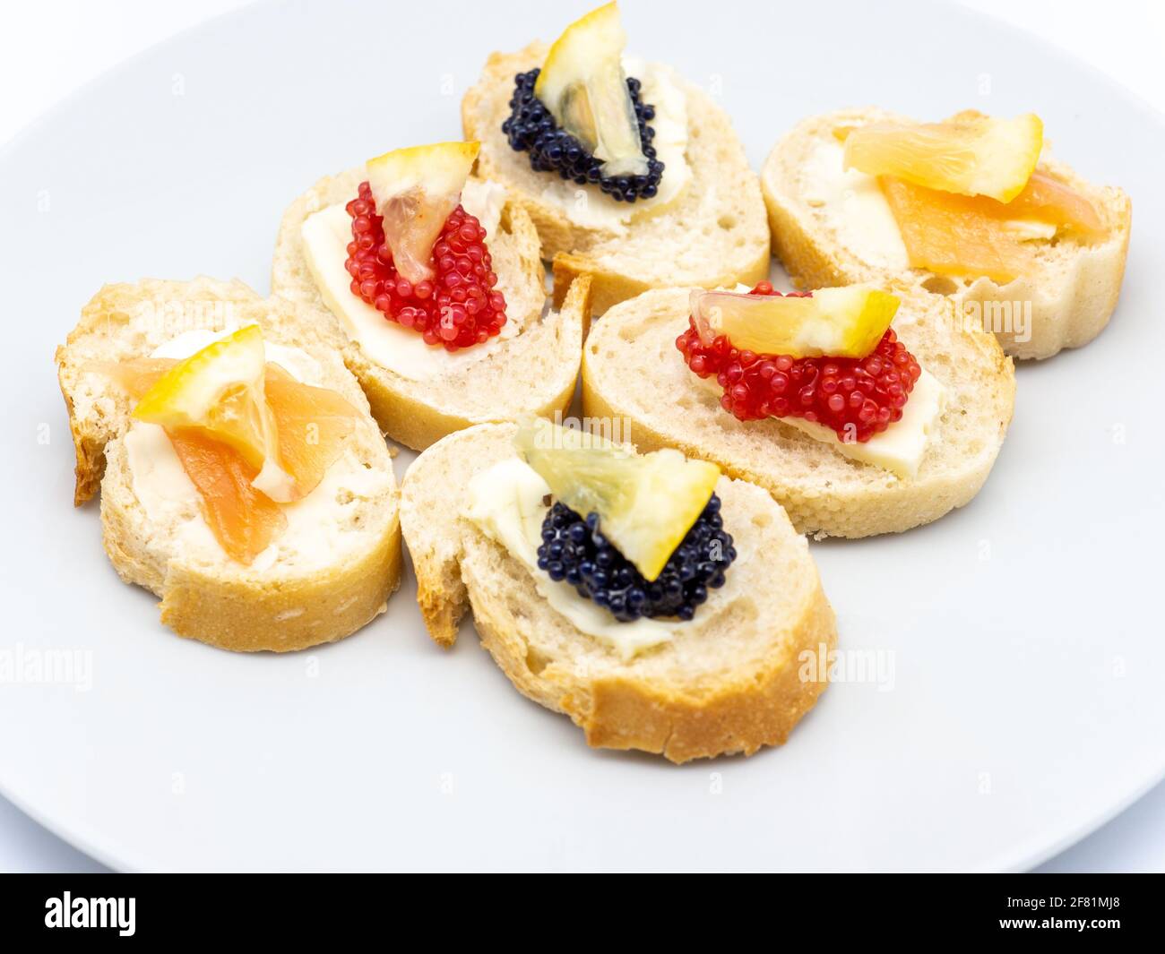 Potluck Roe Fish Fish roe appetizers hi-res stock photography and images - Alamy