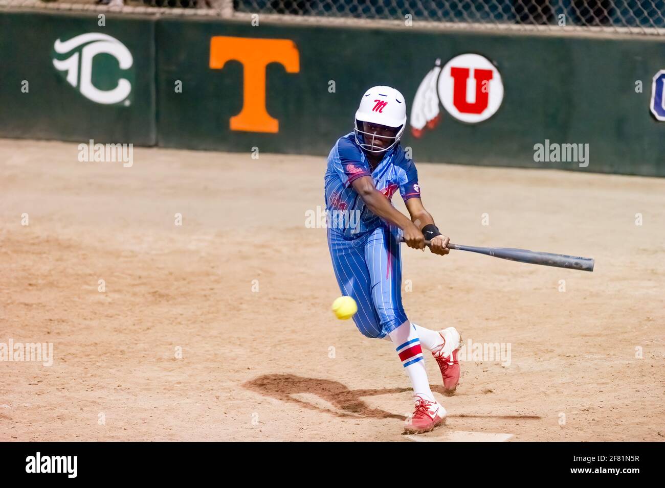 Softball Player Hitting High Resolution Stock Photography And Images Alamy