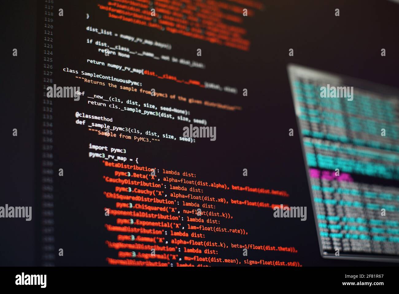 Abstract information technology background. Modern technologies screen ...