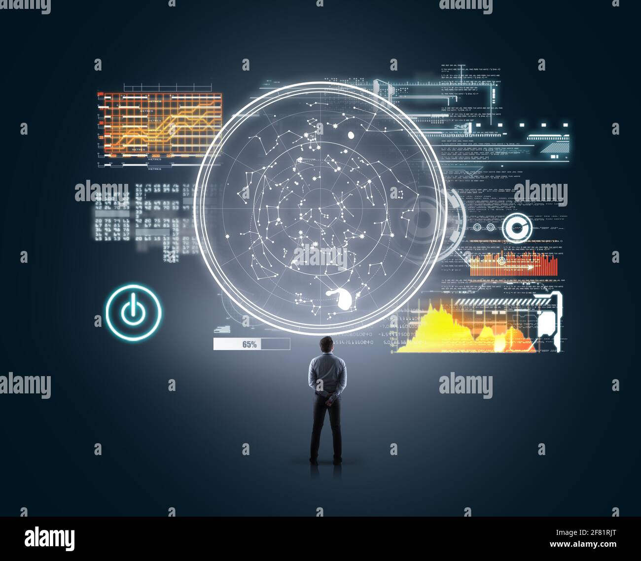 Futuristic Hud Display User Interface High Resolution Stock Photography ...