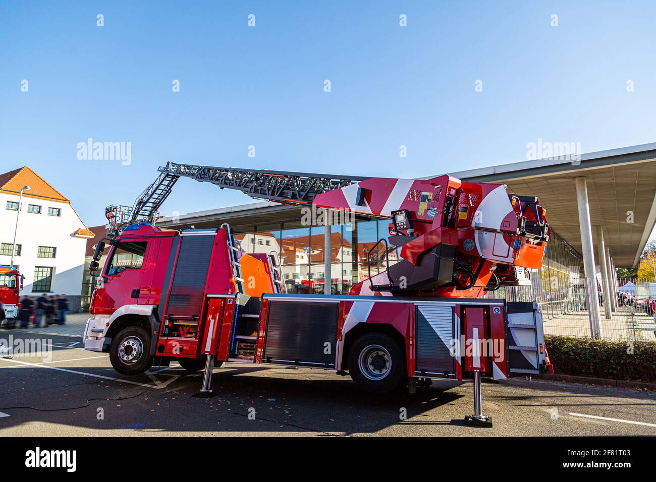Modern fire fighter truck equipped with the latest tools for rescue operations Stock Photo Alamy