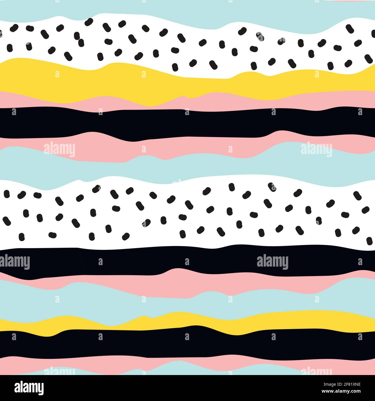 Hand drawn abstract seamless pattern background. Vector illustration ...