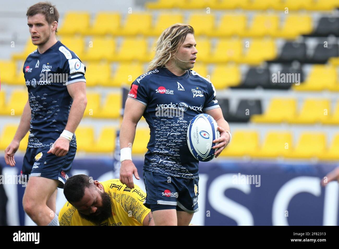 Faf De Klerk Of Sale Sharks During The European Rugby Champions Cup Quarter Final Rugby Union Match Between La Rochelle And Sale Sharks On April 10 21 At Marcel Deflandre Stadium In