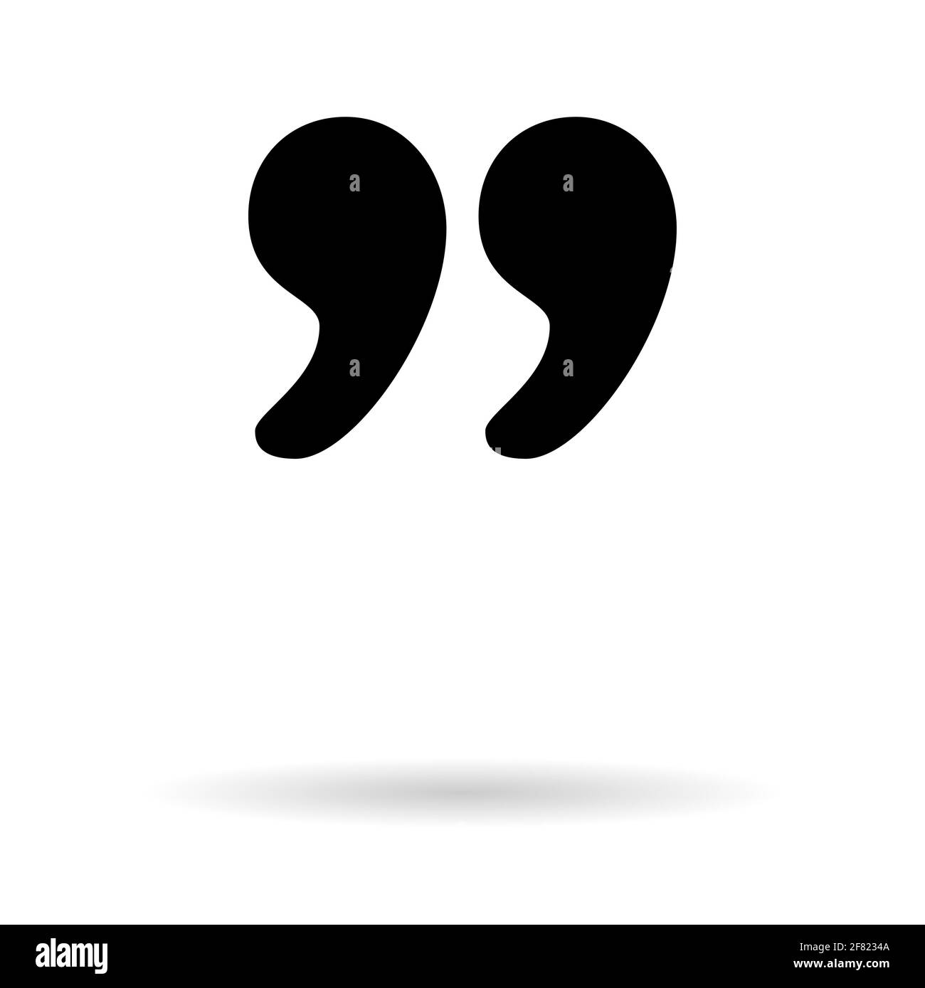 Quote concept icon, quotation speech bubble symbol, vector illustration ...