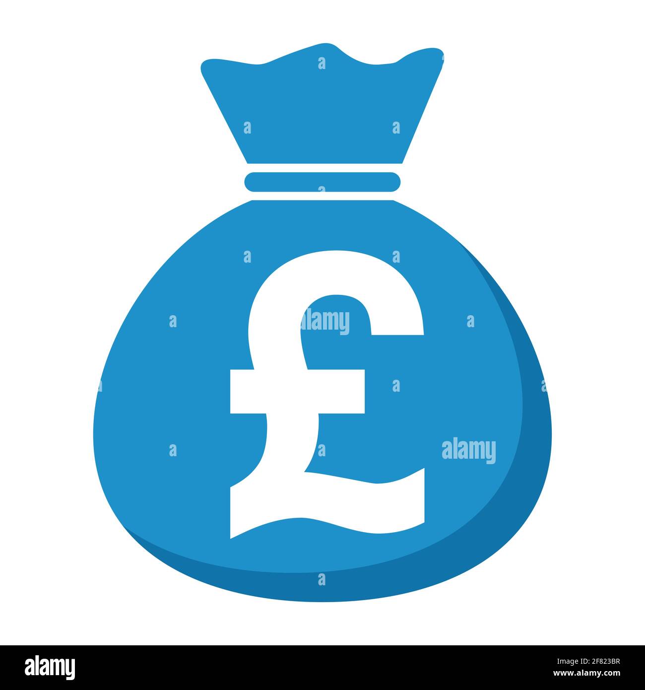 Money bag icon isolated on white background. Bank symbol, profit graphic, flat web sign . Stock Vector