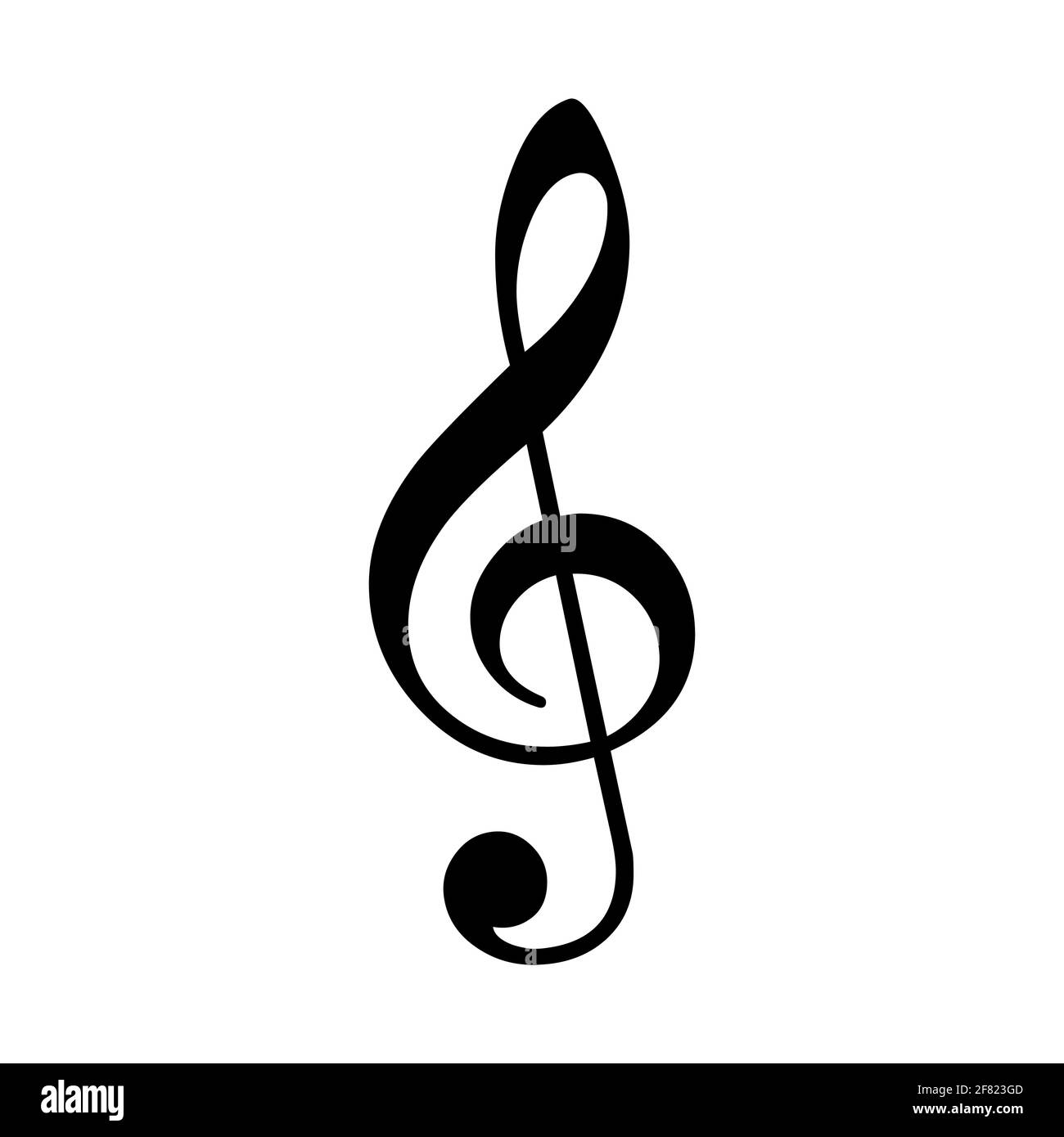 The Treble Clef Black and White Stock Photos & Images - Alamy