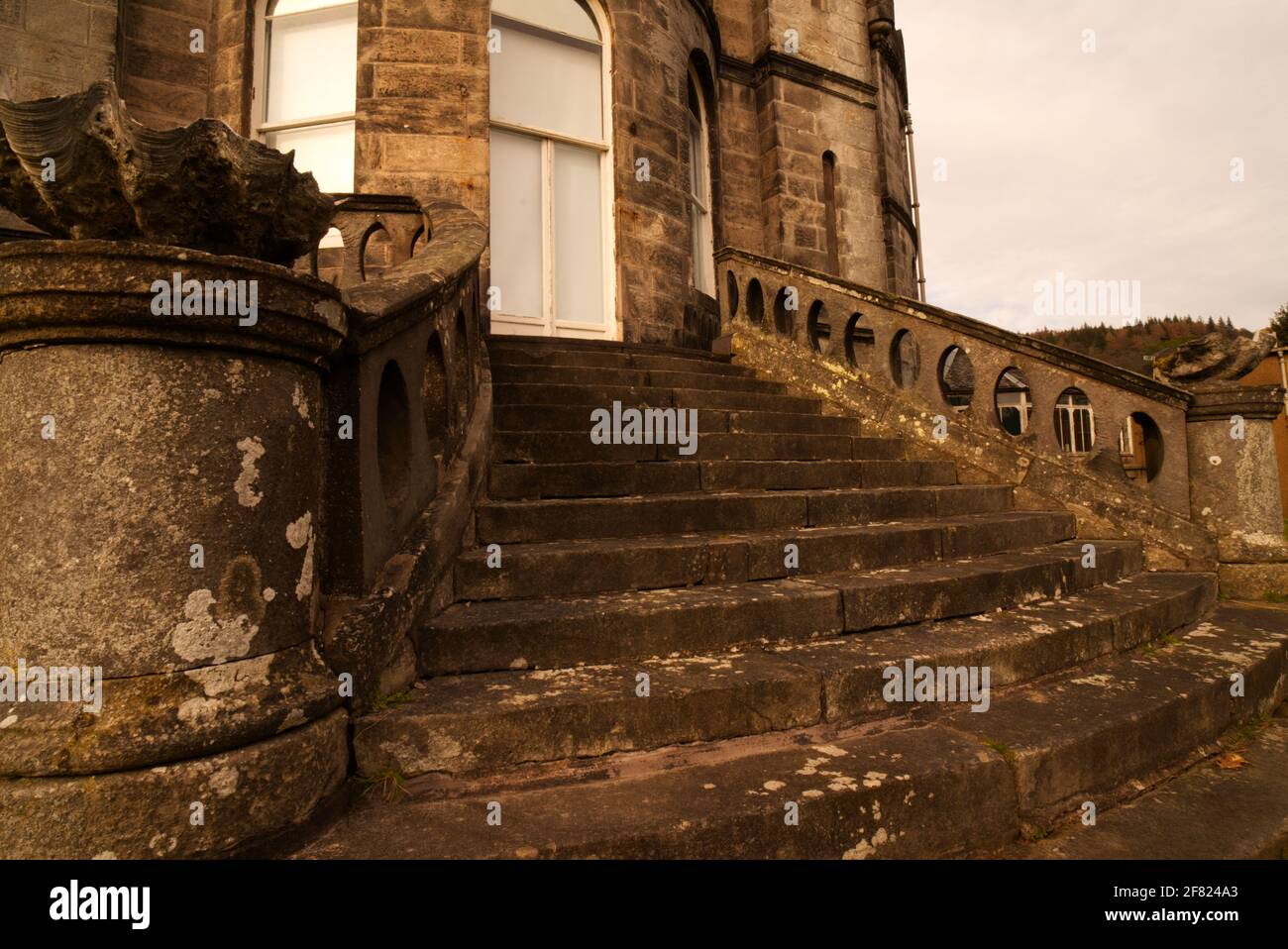 Airthrey Castle is a historic building and estate which now forms part of the buildings and grounds of the University of Stirling in central Scotland. Stock Photo